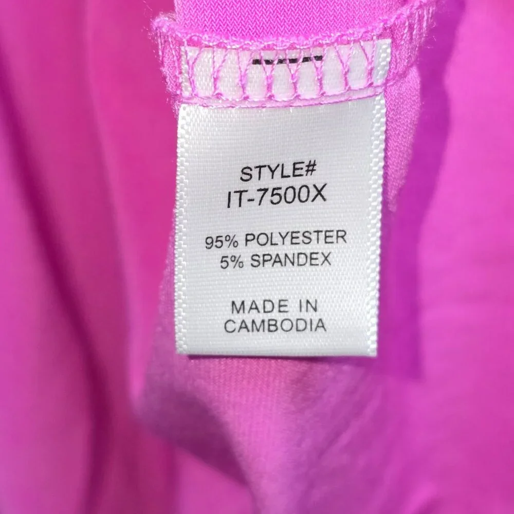 Zenana, Springy, Double Ruffle Layered Slv, Fuchsia, Top, Boutique, Sz 1X, NWOT - Picture 7 of 7